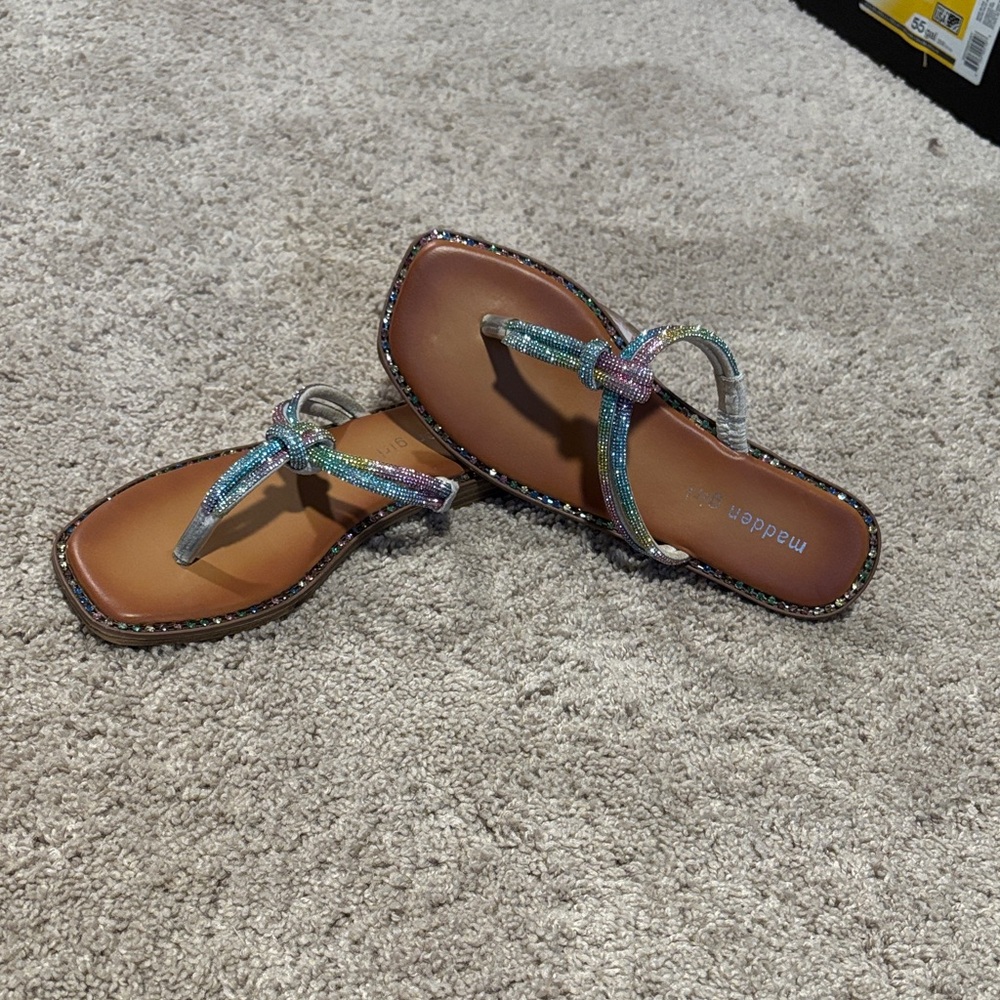 Madden Girl Multicolor Glitter Sandals